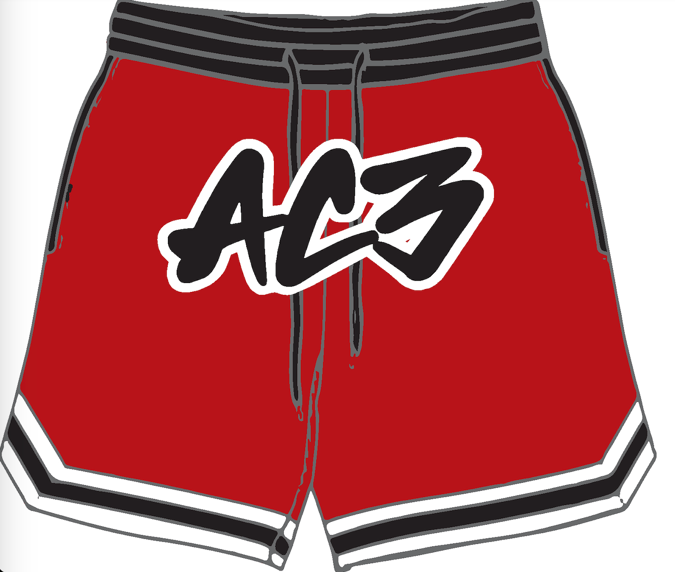 First Edition AC3 Red Mesh Shorts