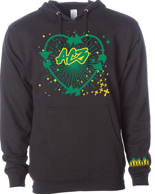 First Edition AC3 Black & Green Hoodie