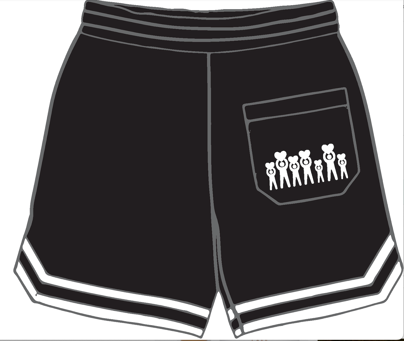 First Edition AC3 Black Mesh Shorts