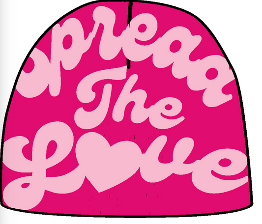 Spread The Love Premium Pink Beanie